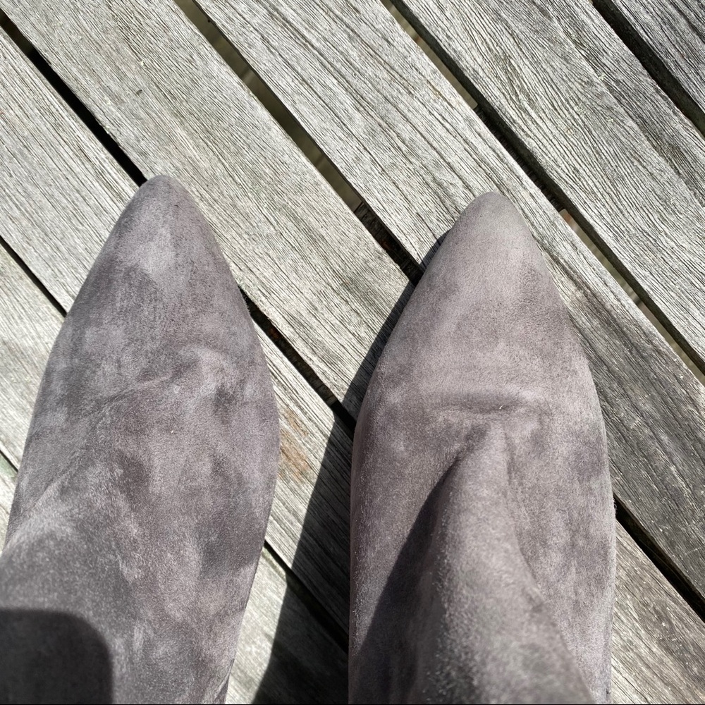 π CTWLK GREY SUEDE LEATHER BOOTIES! - Picture 3 of 11